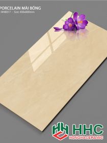 Gạch 40x80 bóng kiếng cao cấp màu kem nhạt W48017