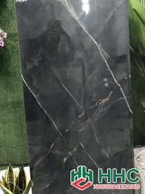 Gạch 60x120 đen vân trắng Ấn Độ