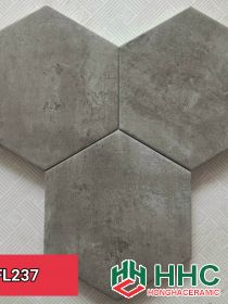 Gạch lục giác 20x23 màu xi măng đậm FL237