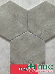 Gạch lục giác 20x23 màu xi măng nhạt FL236