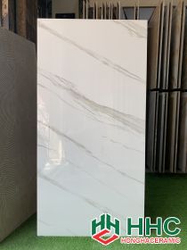 Gạch lát nền 60x120 ấn độ trắng tia chớp 0842T