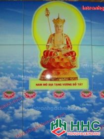 Tranh gạch men Phòng thờ TP003