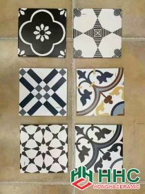 Gạch bông 20x20 trang trí cầu thang HH13209
