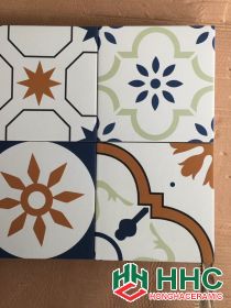 Gạch bông 20x20 trang trí cầu thang HH13212