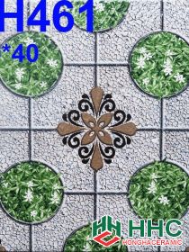 Gạch 40x40 lát sân cỏ hoa văn SH461