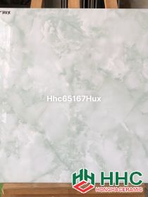 Gạch 60x60 bóng kiếng vân xanh HHC65167