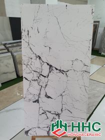 Đá bóng kiếng 60x120 nhập khẩu trắng vân khói ki ti PH22