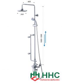 Bộ Vòi Sen Đứng Nóng Lạnh - S498C