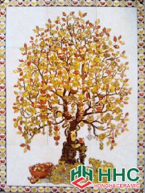 Gạch tranh TMC Tùng Mai Ceramics - Cây Phát Tài 90 x 120cm