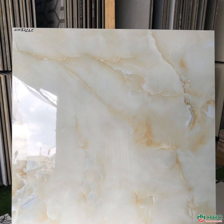 Đá bóng kiếng toàn phần 80x80 kem vân mây HH8721C