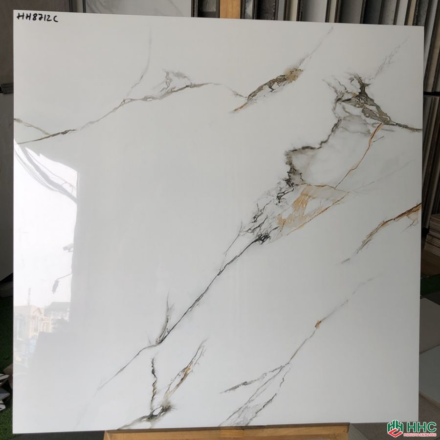 Đá bóng kiếng toàn phần 80x80 trắng khói nâu HH8712C