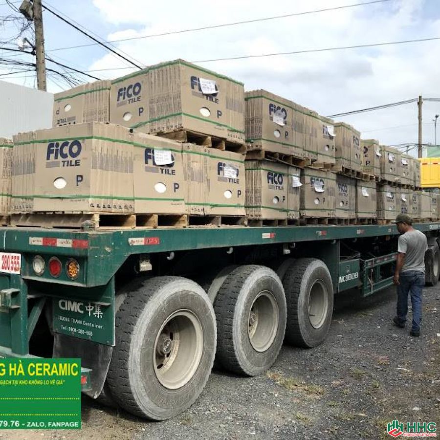 Công gạch lát nền 60x60 về mỗi ngày - Gạch giá rẻ chính hãng