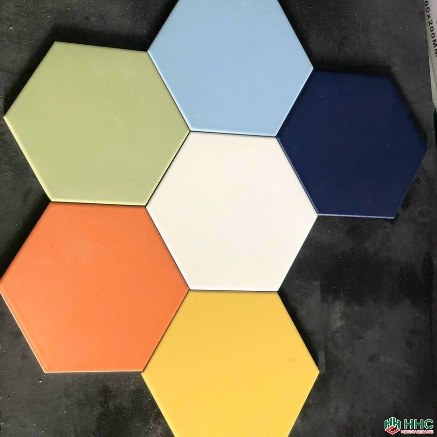 Gạch lục giác 20x23 trang trí quán cà phê