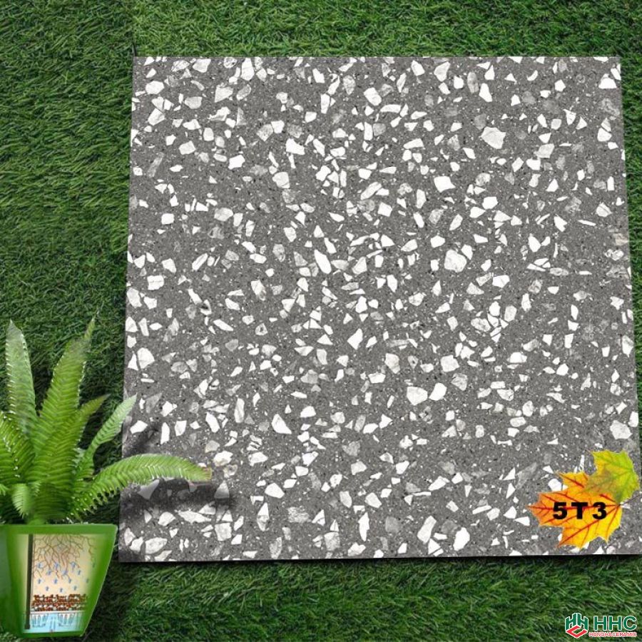 Gạch 50x50 trang trí mè trắng 5T3