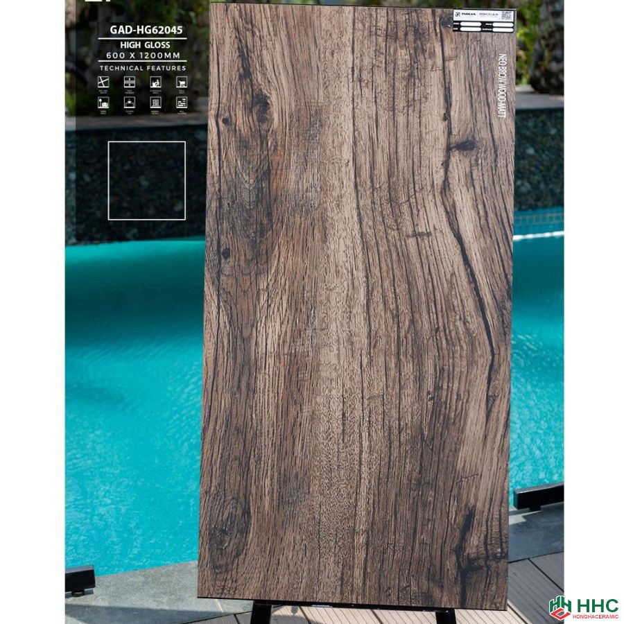 Gạch 60x120 ấn độ vân gỗ GAD-HG62045