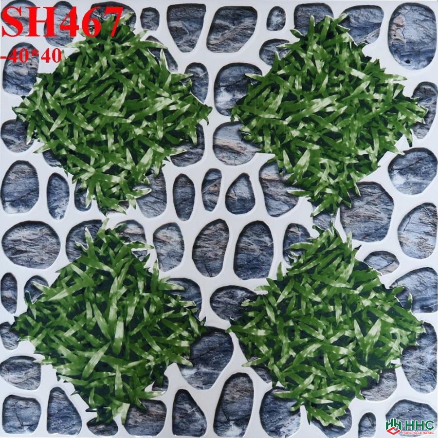 Gạch 40x40 lát sân cỏ sỏi SH467
