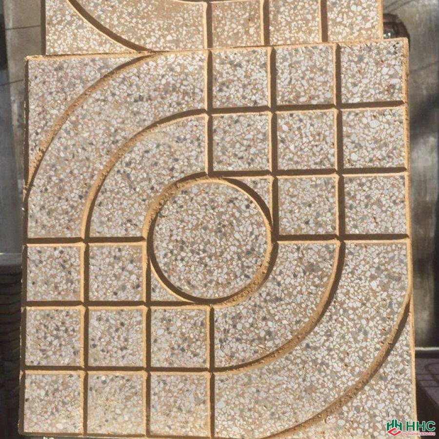 Gạch vỉa hè 40x40 màu vàng