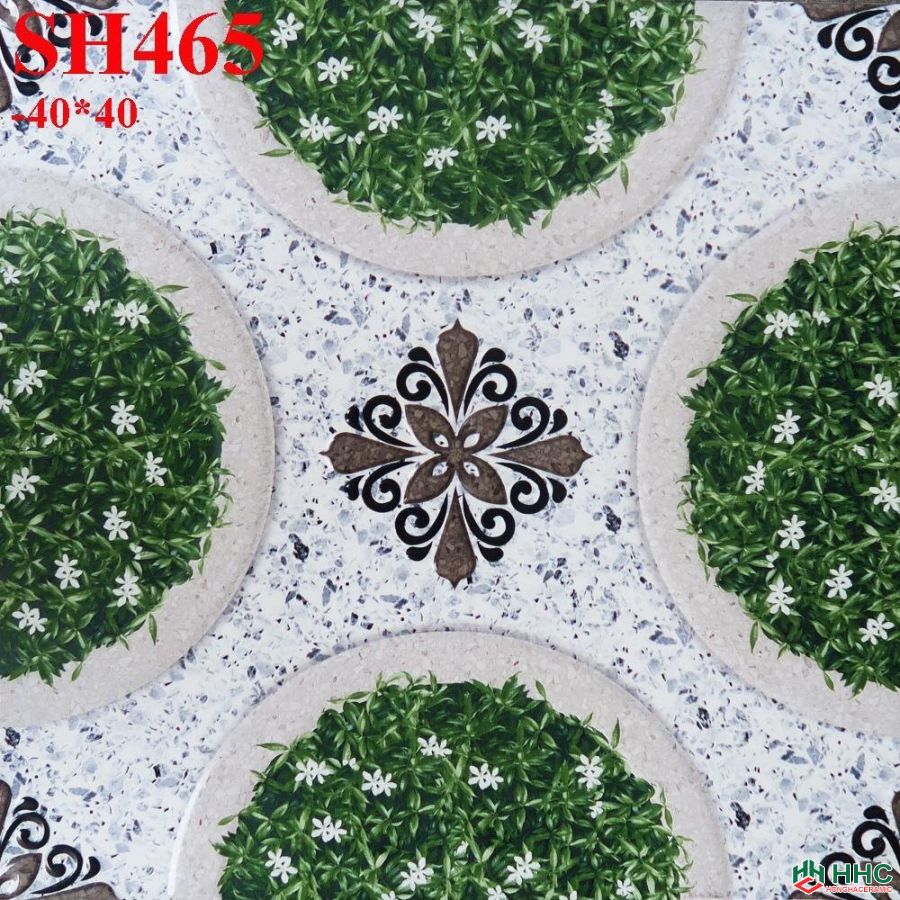 Gạch 40x40 lát sân cỏ hoa văn SH465