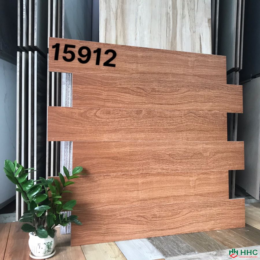 Gạch 15x90 giả gỗ ốp tường 15912