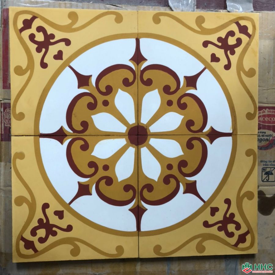 Gạch bông 20x20 xi măng trang trí HH12