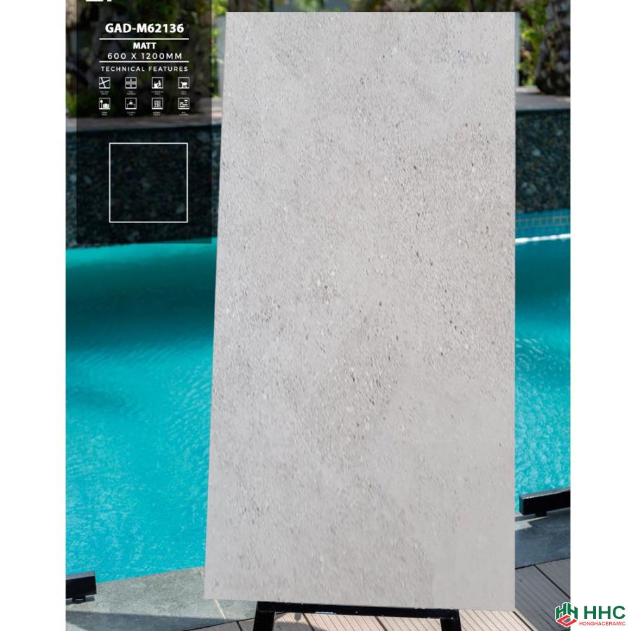 Gạch ốp tường 60x120 màu xi măng GAD-M62136