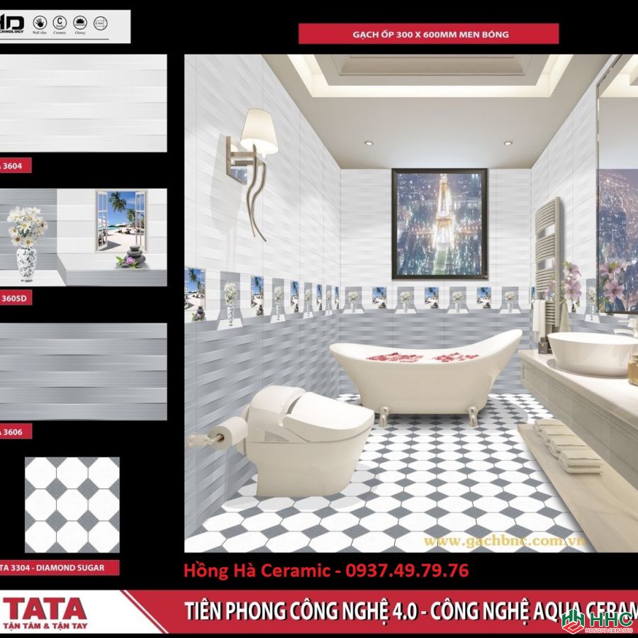 GẠCH ỐP TƯỜNG 30X60 TATA HA3604