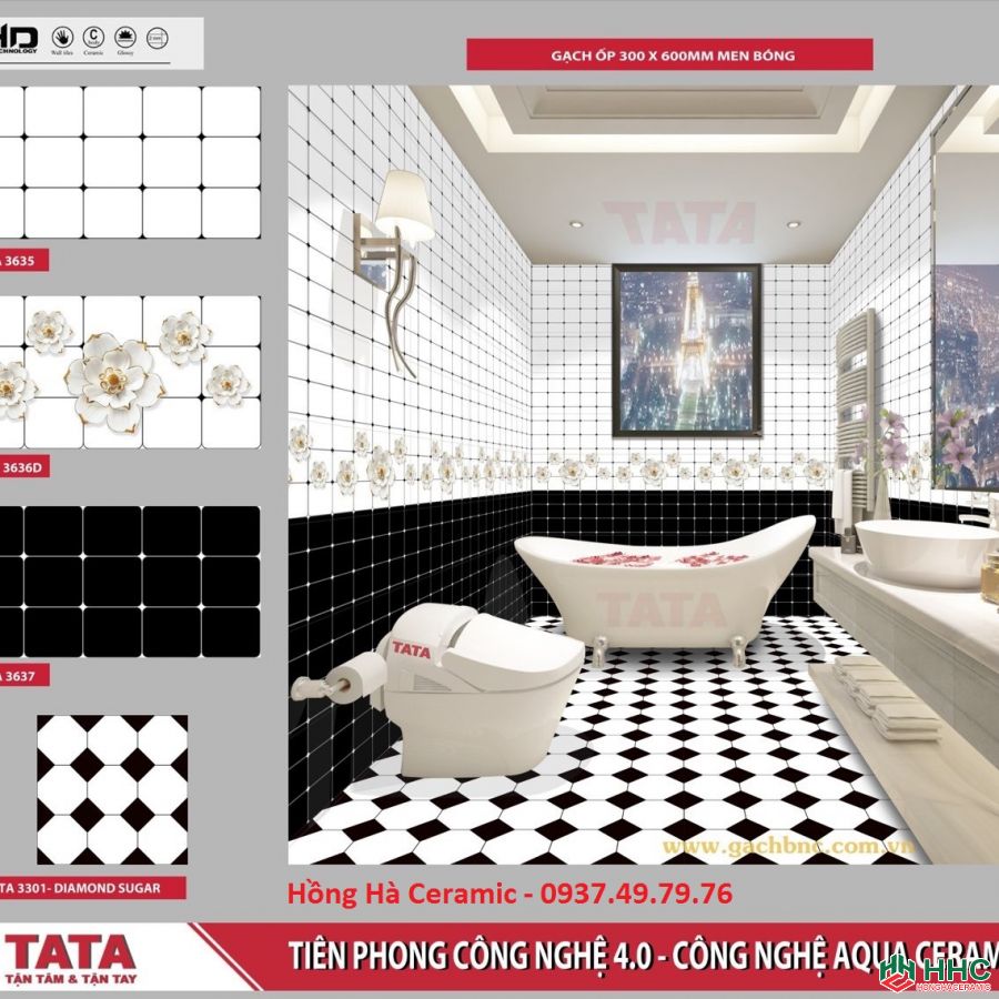 Gạch ốp tường 30x60 TATA HA3635
