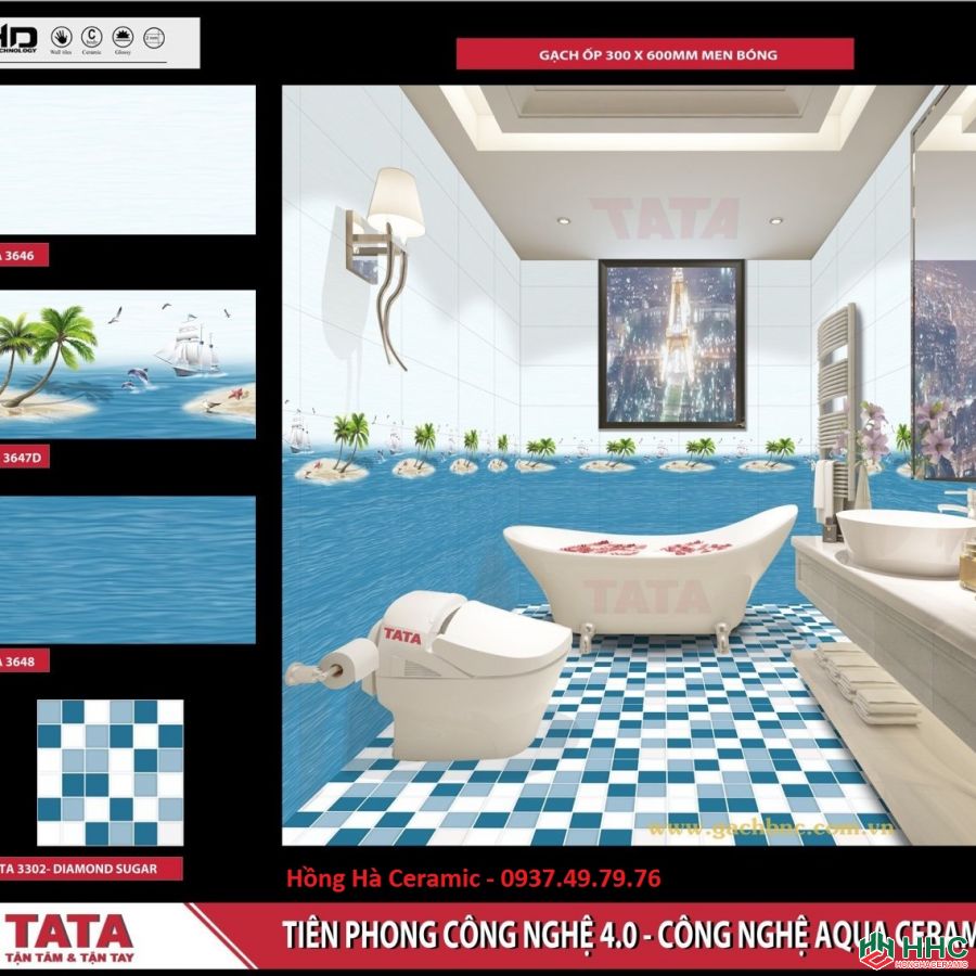Gạch ốp tường 30x60 TATA HA3648