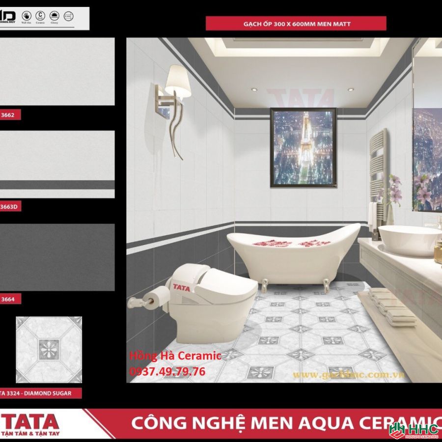 Gạch ốp tường 30x60 TATA HA3662