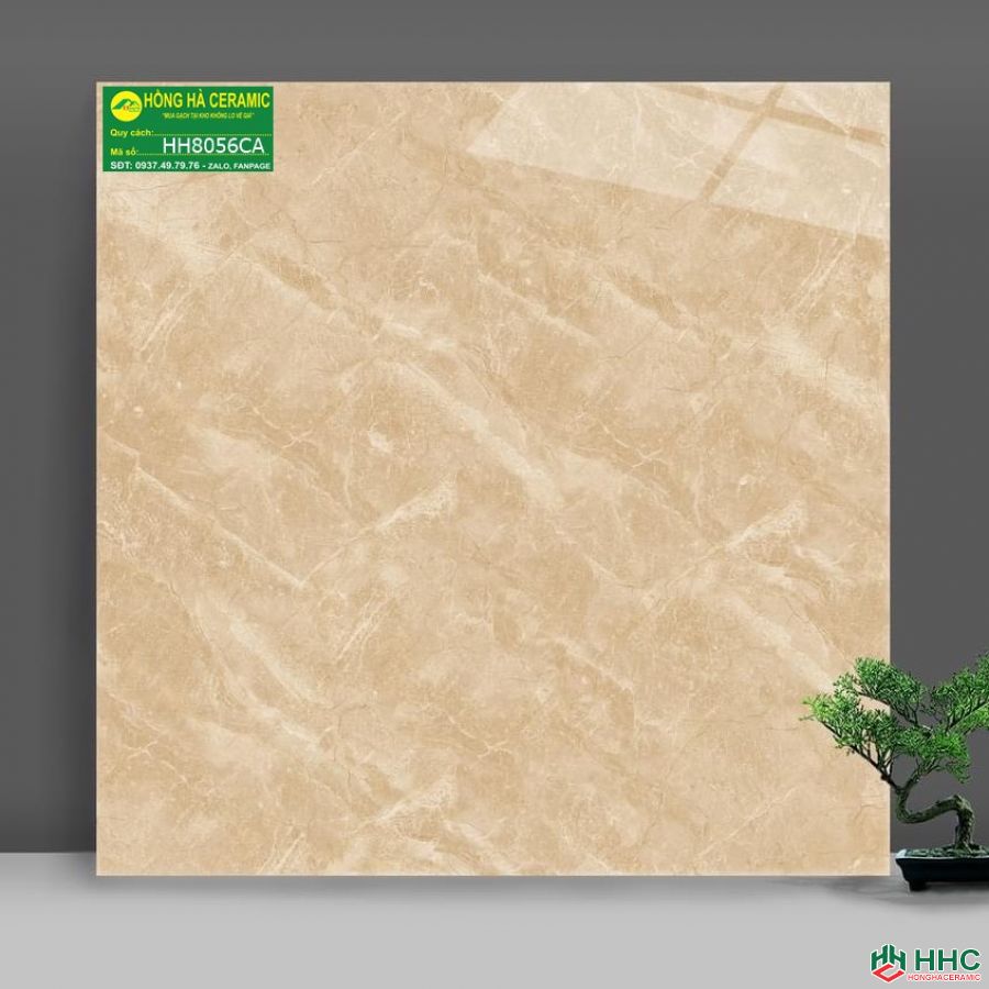 Gạch 80x80 catalan HHCA8056 màu vàng nâu