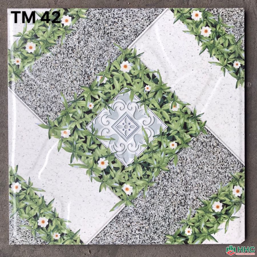 Gạch lát sân 40x40 giả cỏ hhc42