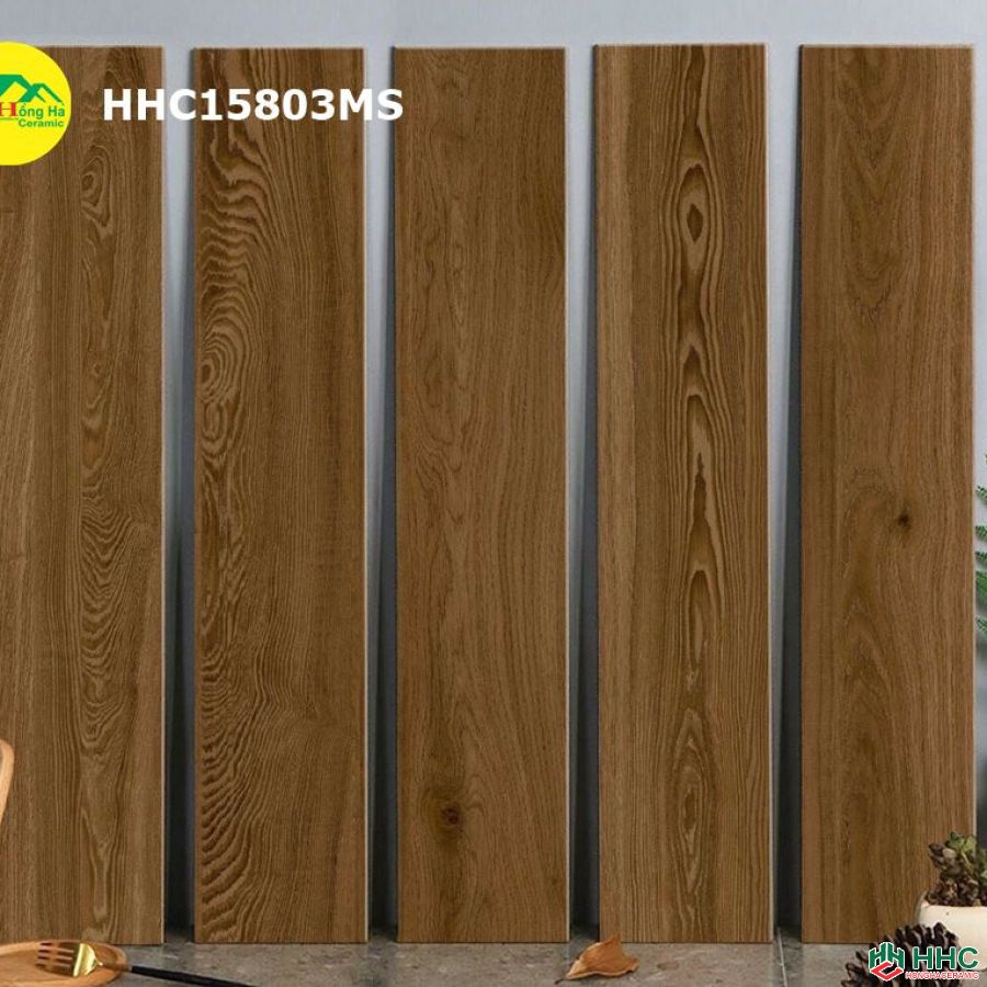 Gạch vân gỗ 15x80 lát khách sạn hhc15803ms