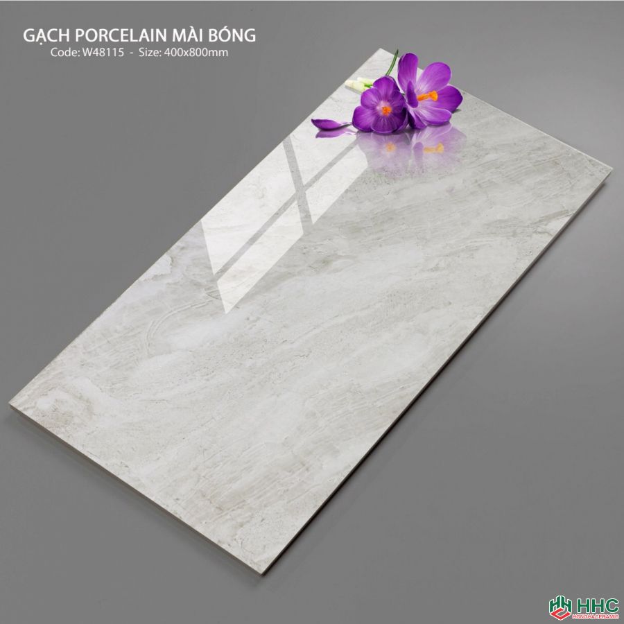 Gạch 40x80 bóng kiếng ốp tường phòng khách W48115