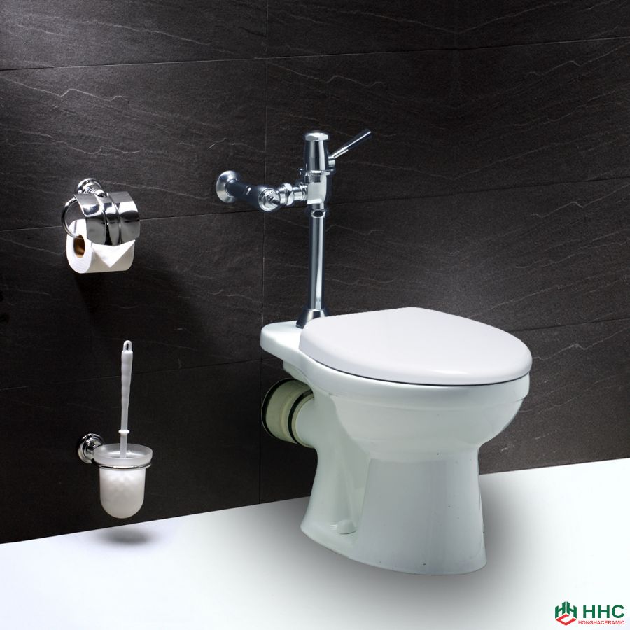 Bàn Cầu Xả Gạt Tay, Thoát Ngang - CPJ1334 BF443