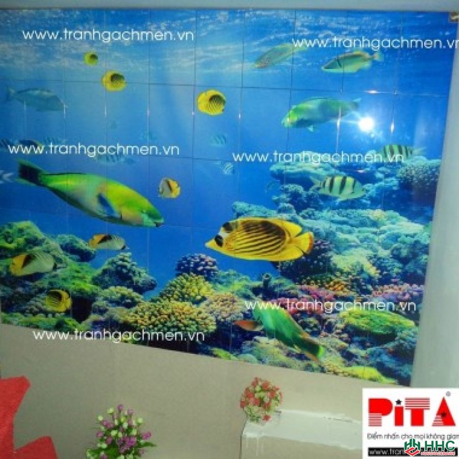 Tranh gạch men ở Hà Đông đẹp