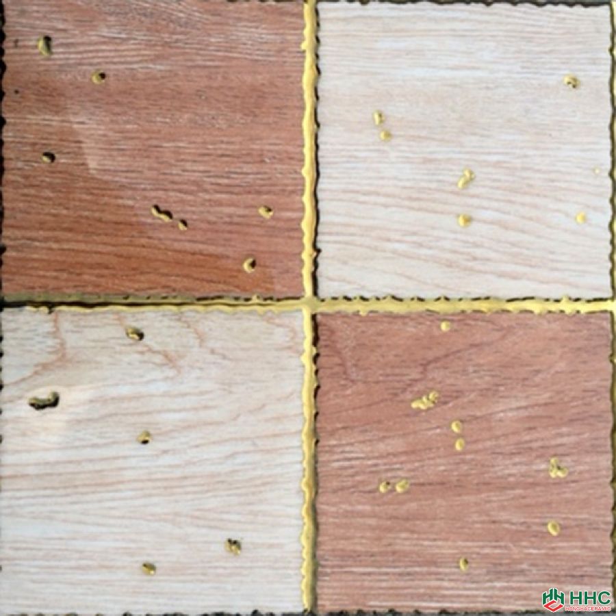 Gạch 30x30cm nhũ vàng cao cấp - 11