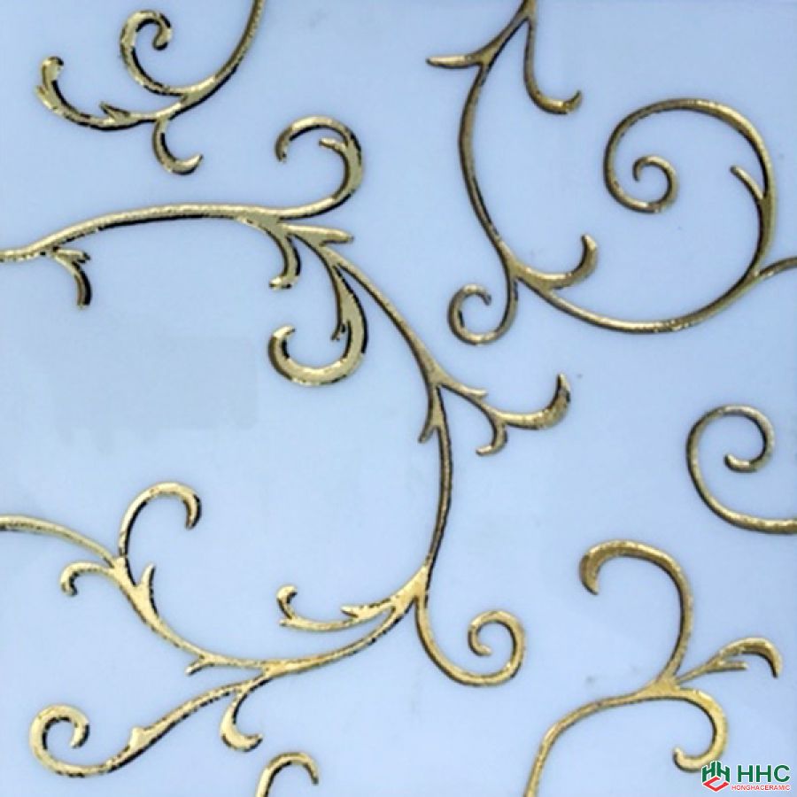 Gạch trang trí 30x30 cm nhũ vàng cao cấp